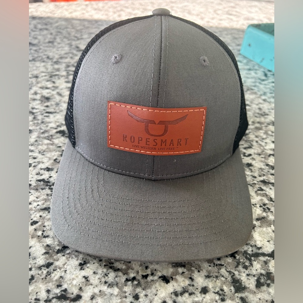 RopeSmart Gray and Black Trucker Hat
